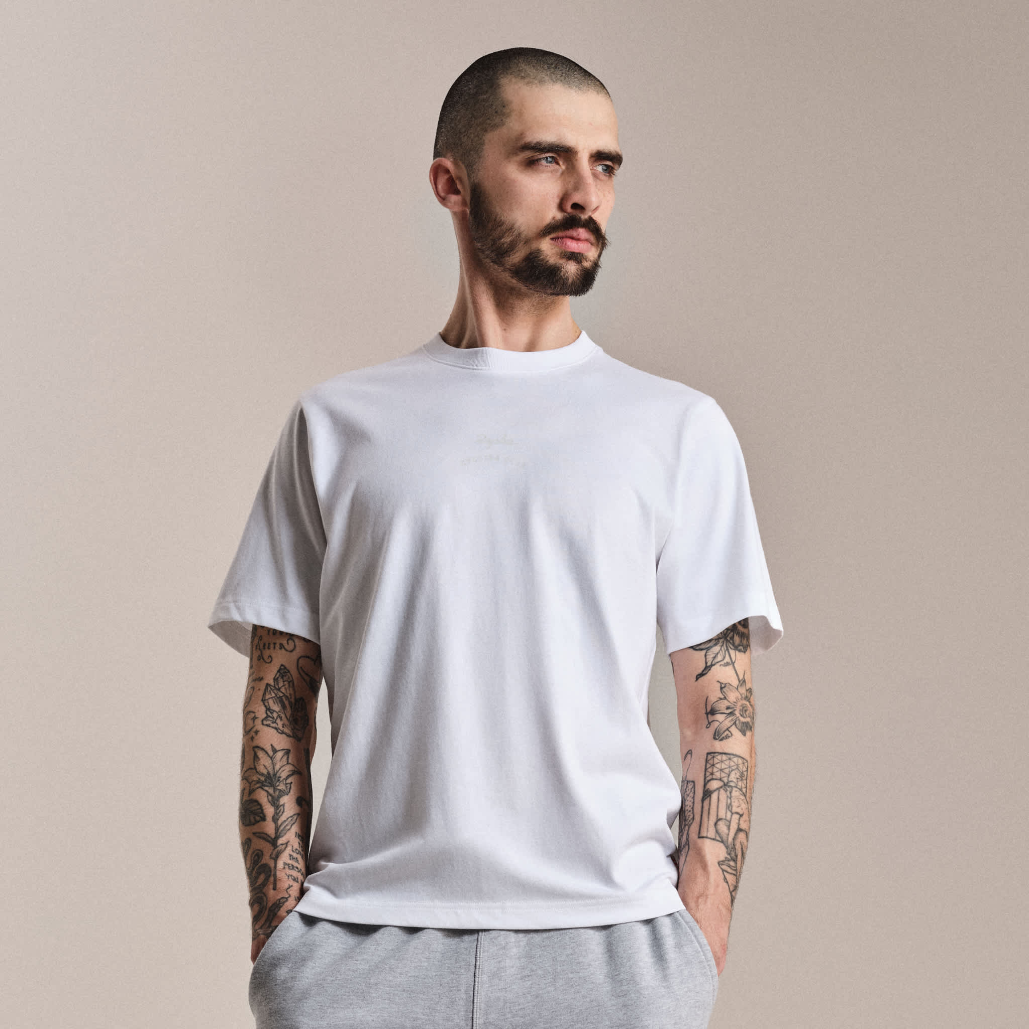 RAPHA RCC Cotton T-Shirt - FOG White/Fog - Image 5