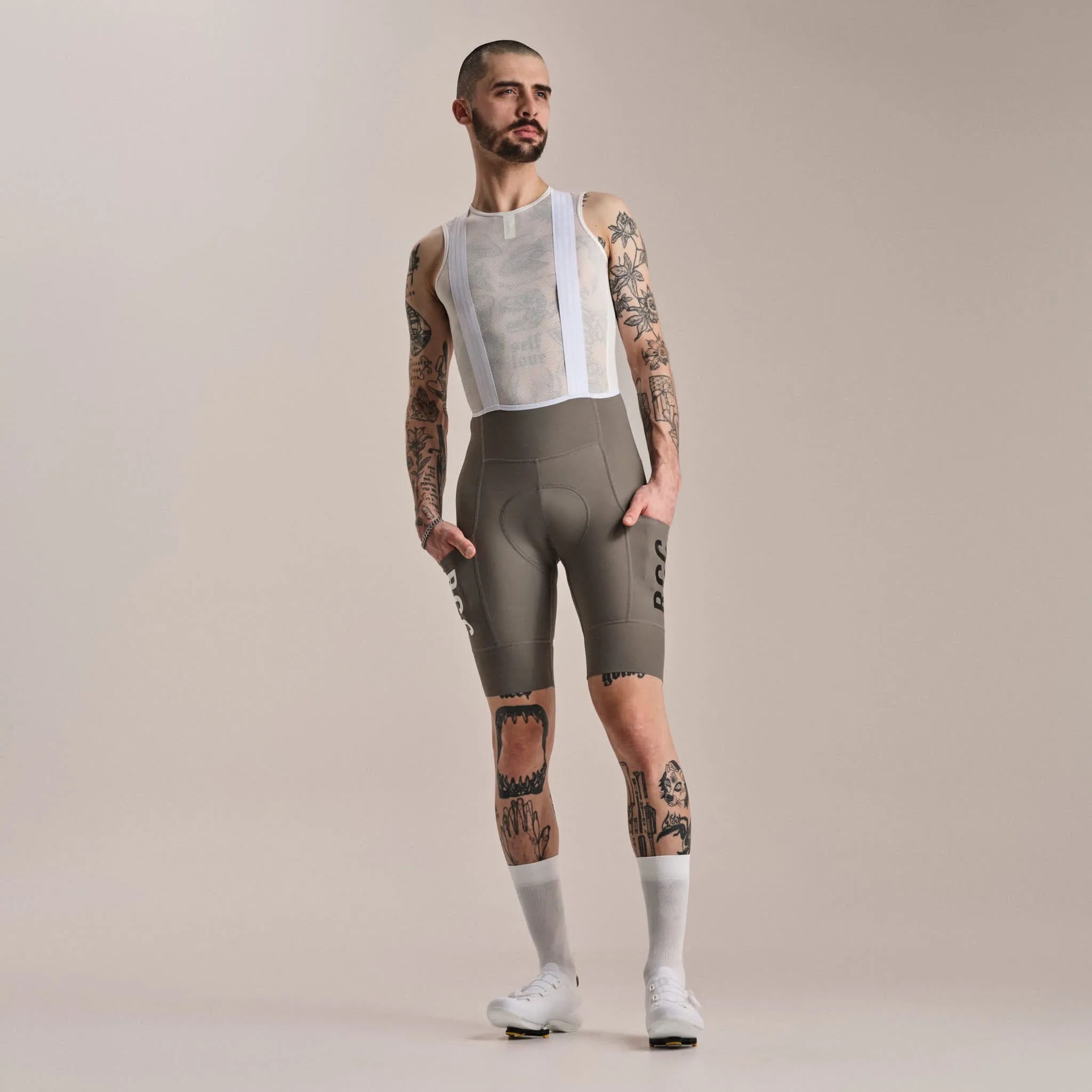 RAPHA RCC Pro Team Cargo Bib Short - Smoke/White - Image 3