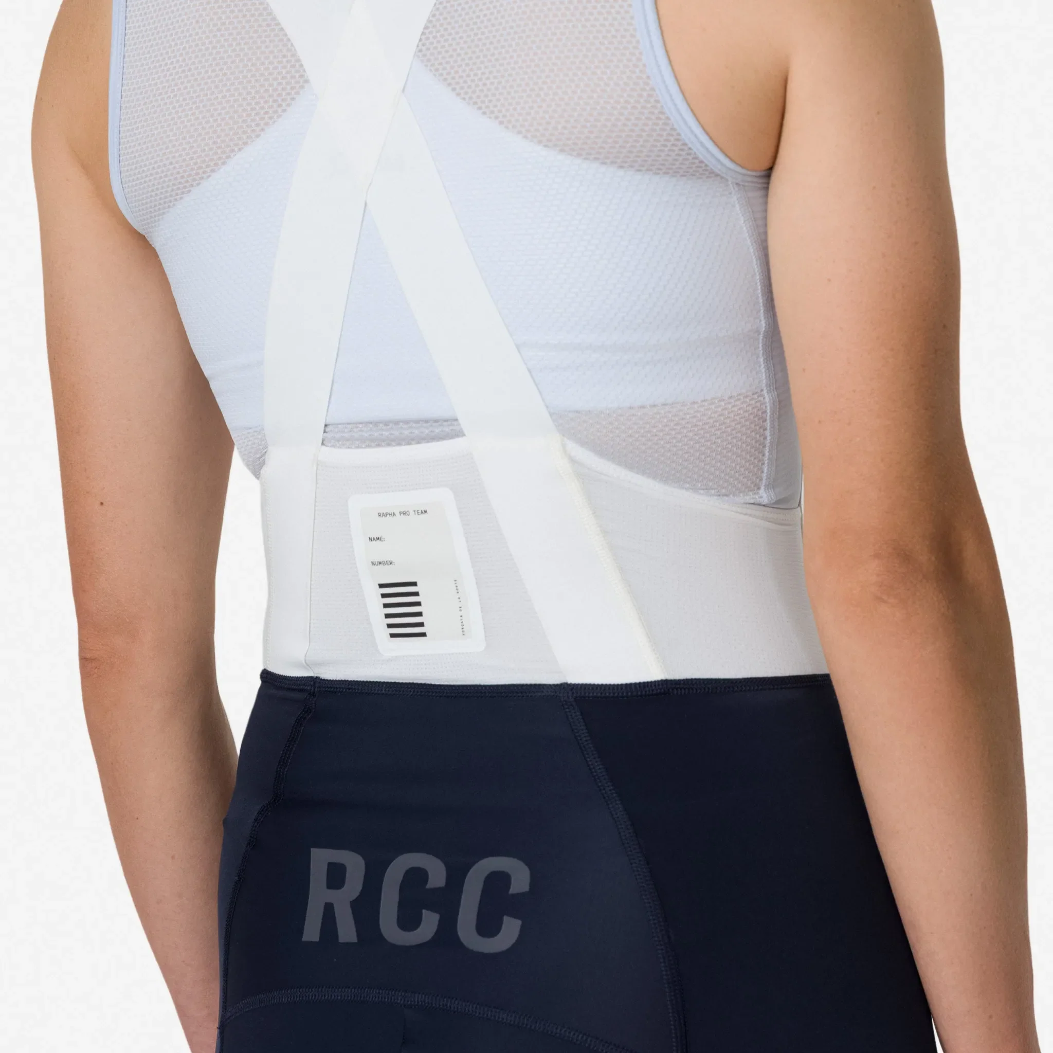 RAPHA RCC Women's Pro Team Bib Shorts - Dark Navy/White - Image 7