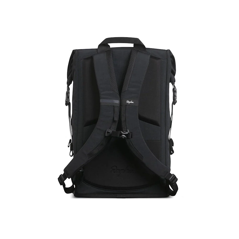 RAPHA Roll Top Backpack 20L - Black/Black - Image 3