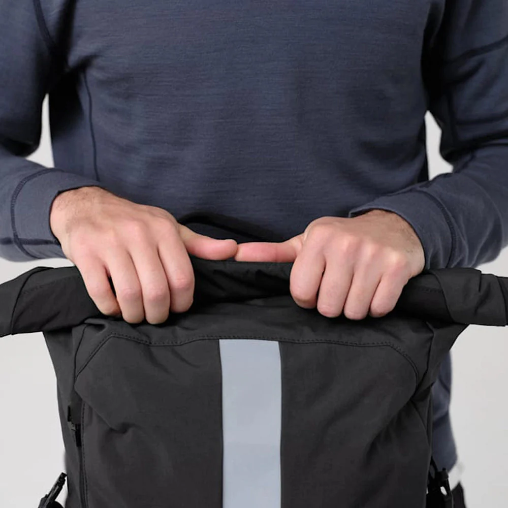 RAPHA Roll Top Backpack 20L - Black/Black - Image 6