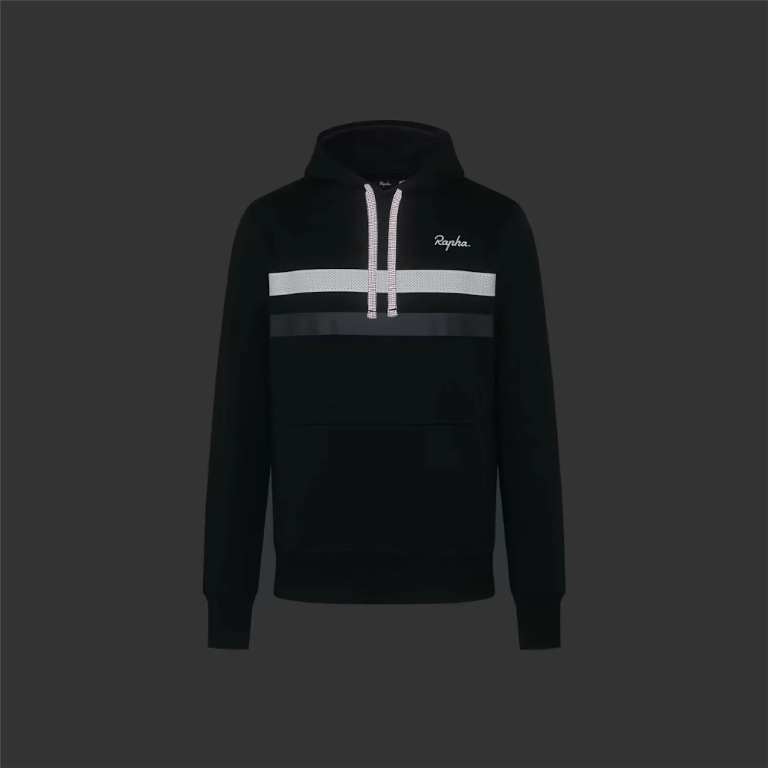 RAPHA Brevet Hoodie AW2023 - AWG Black/Grey - Image 3