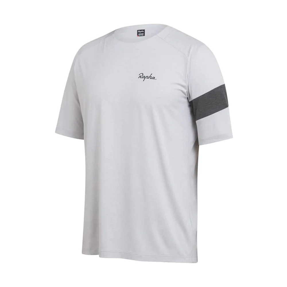 RAPHA Trail Technical Tshirt - MCA Light Grey/ Black - Image 3