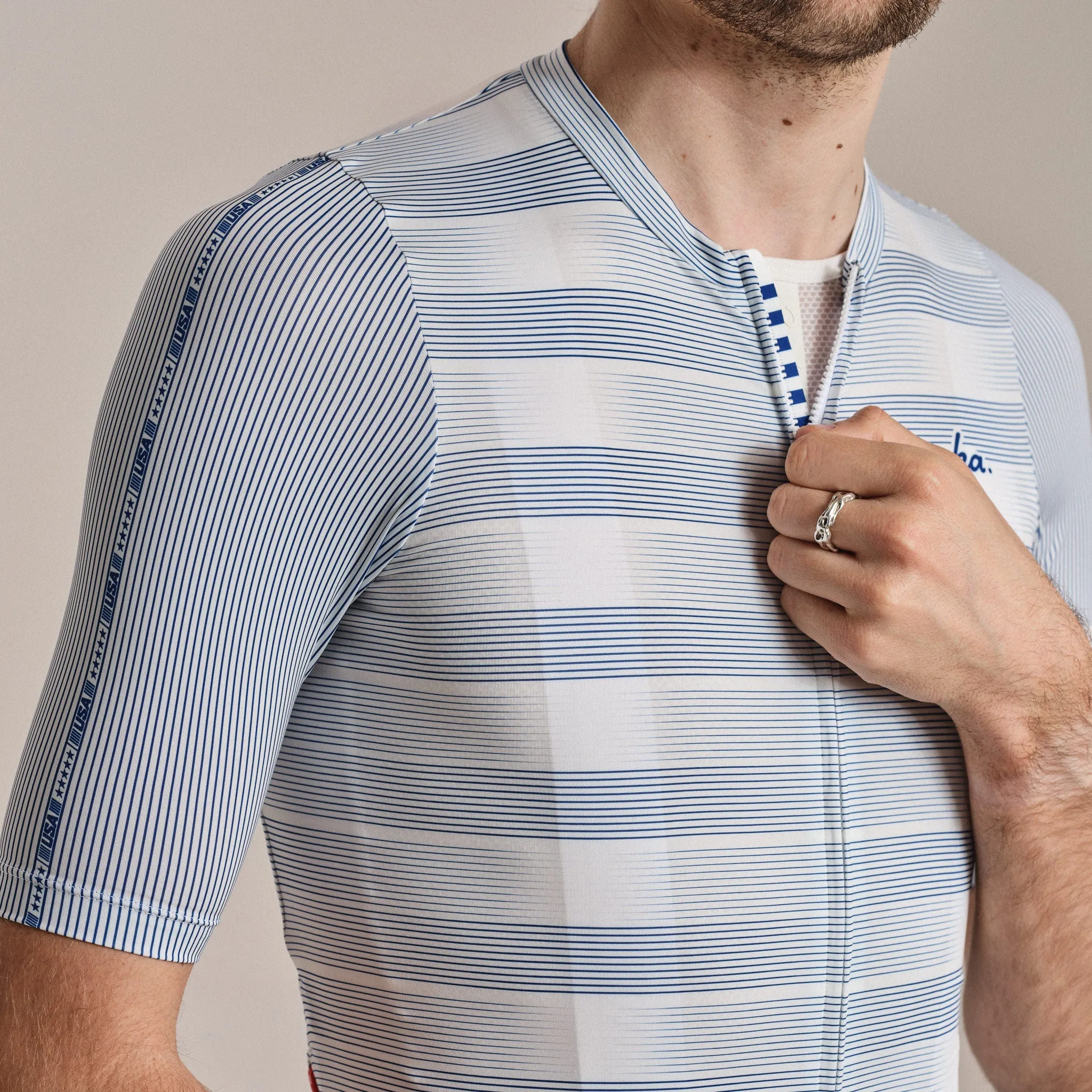 RAPHA USA Men's Pro Team Rouleur Jersey - Multicolour - Image 5