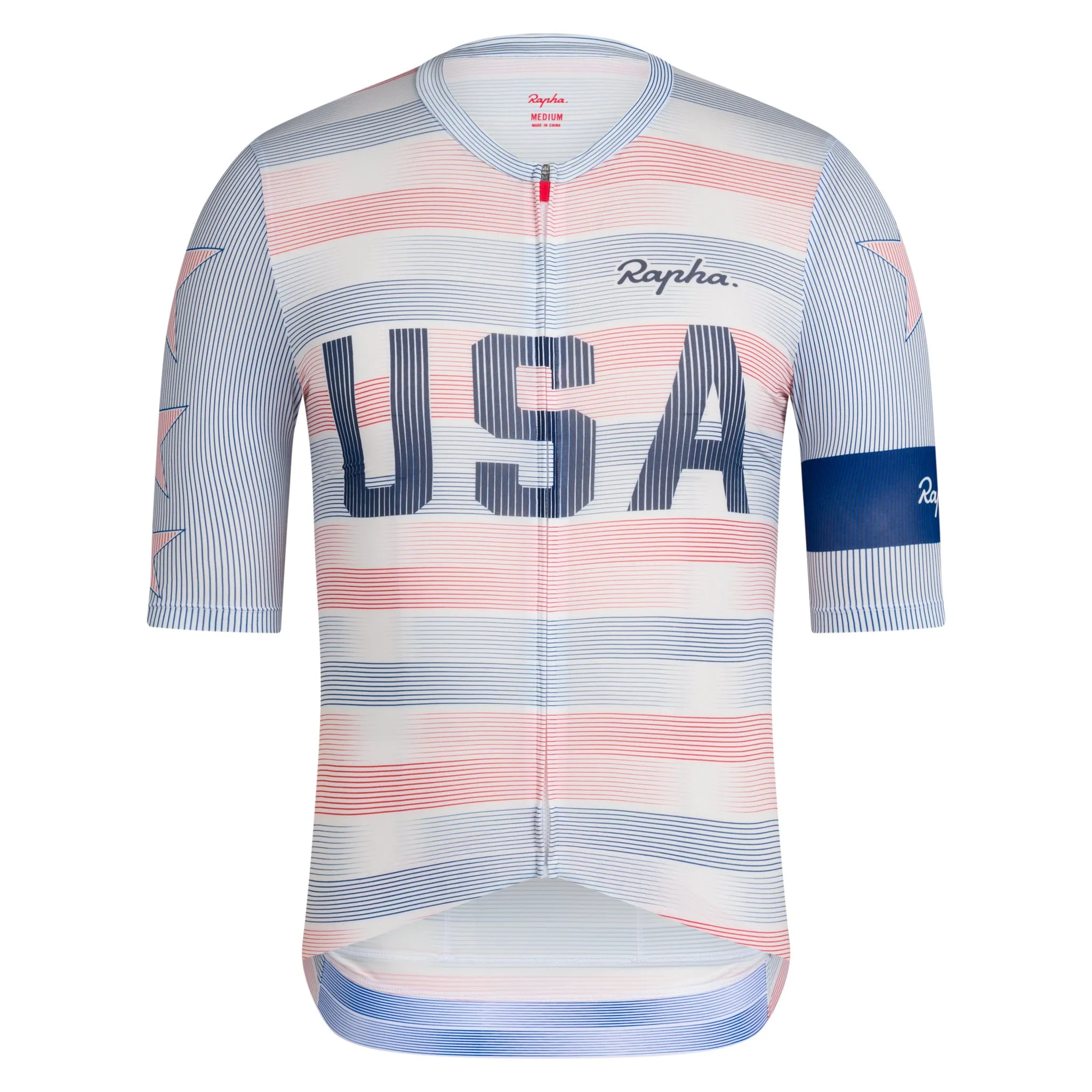 RAPHA USA Men's Pro Team Rouleur Jersey - Multicolour