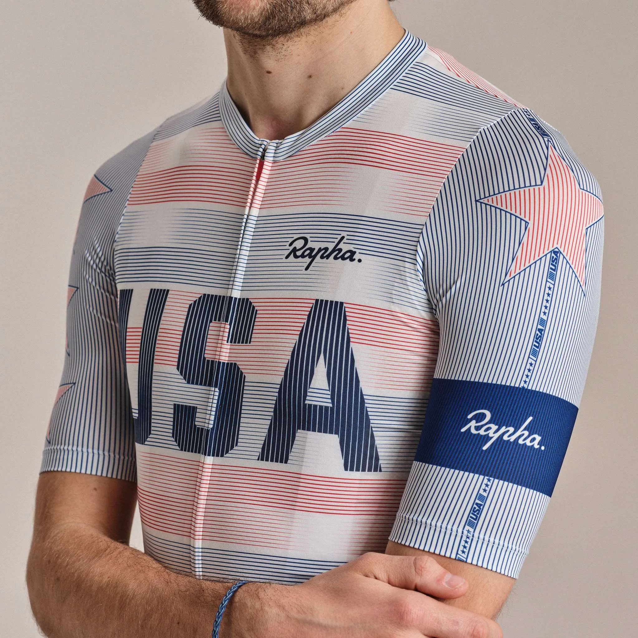 RAPHA USA Men's Pro Team Rouleur Jersey - Multicolour - Image 5