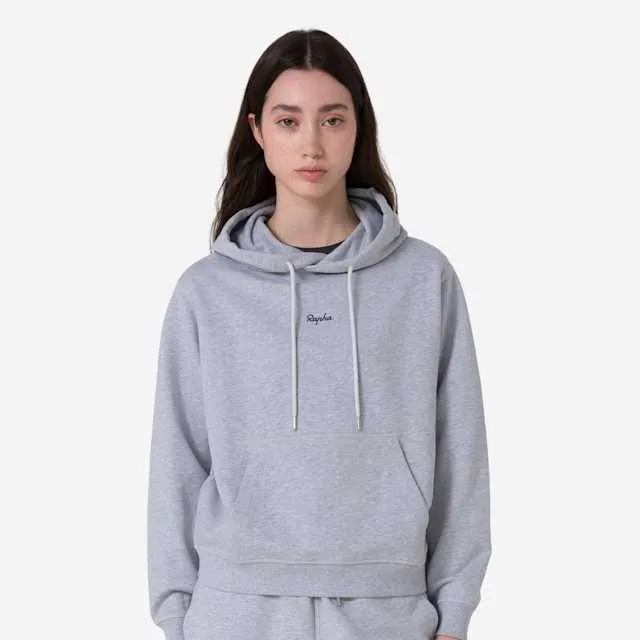 RAPHA Women Cotton Hoodie  - LGA Light Grey/Black - Image 3