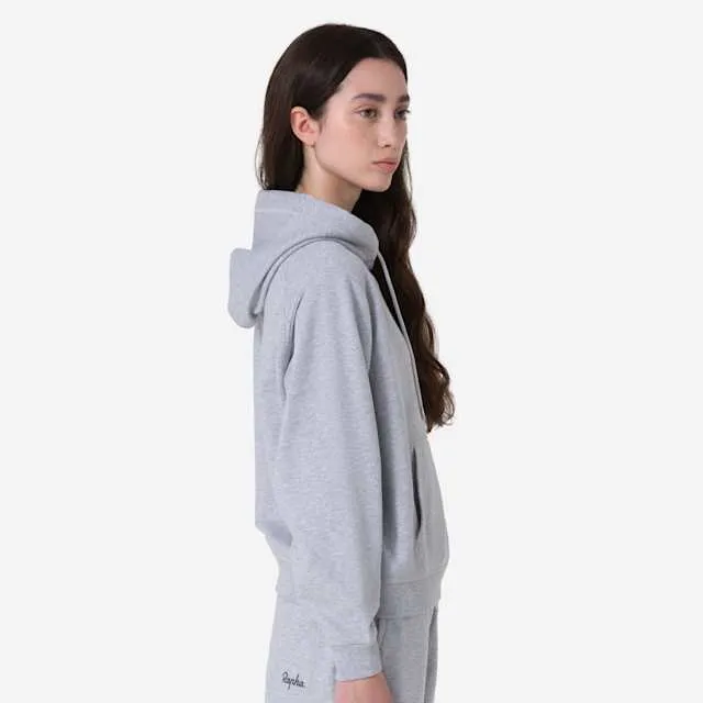 RAPHA Women Cotton Hoodie  - LGA Light Grey/Black - Image 5