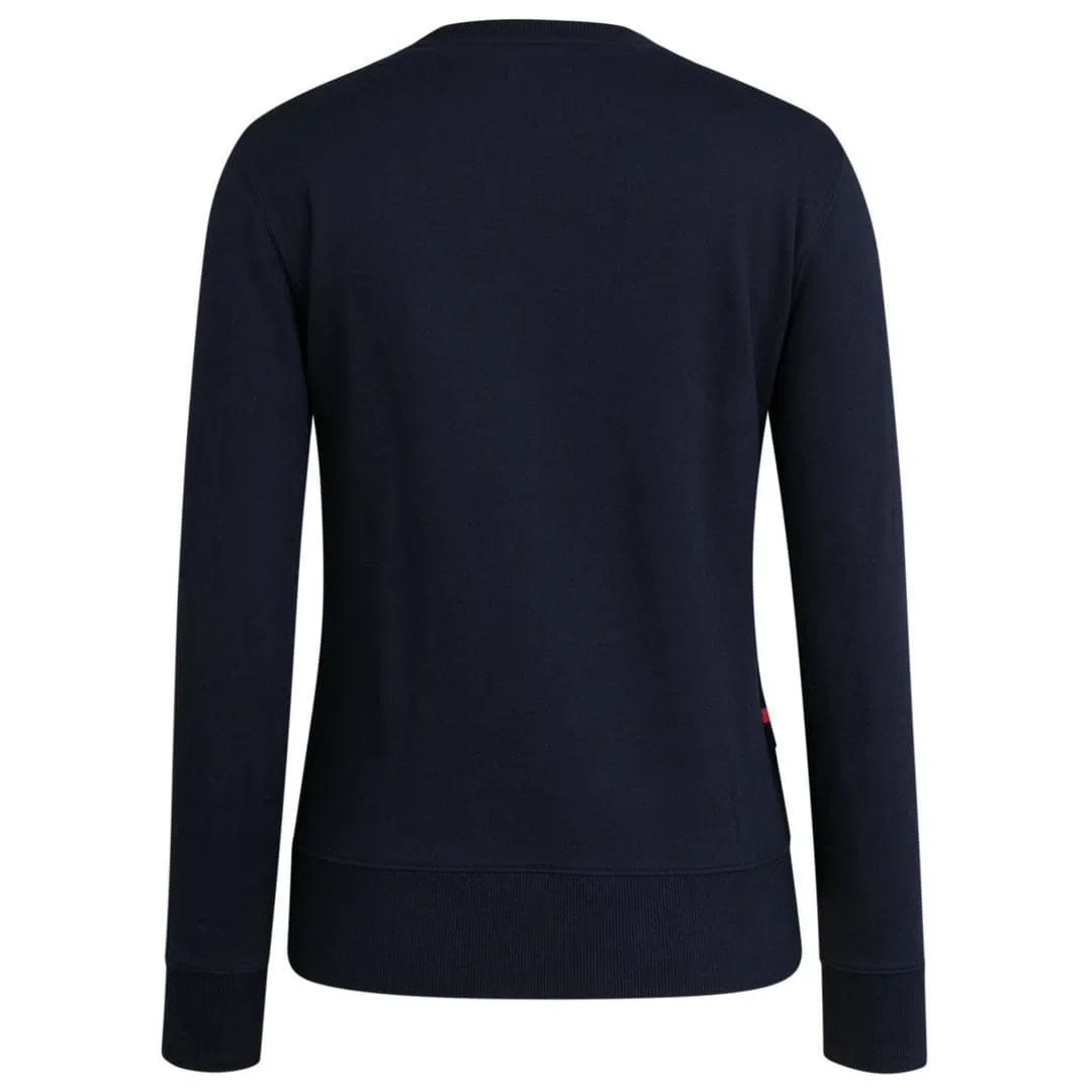 RAPHA Women Logo Sweatshirt - Navy/High-Vis Pink - Image 2
