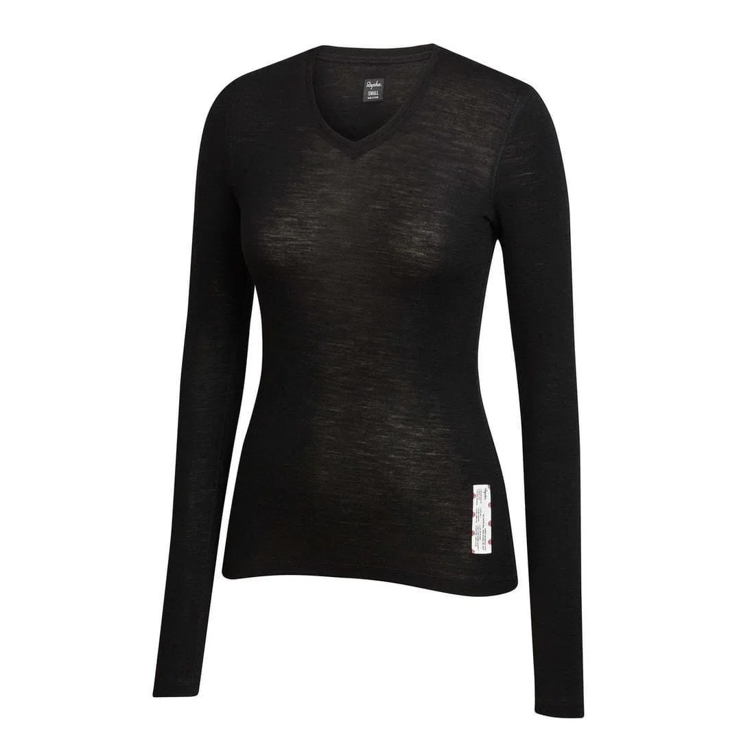 RAPHA Women Merino Base Layer Long sleeve - Black - Image 3
