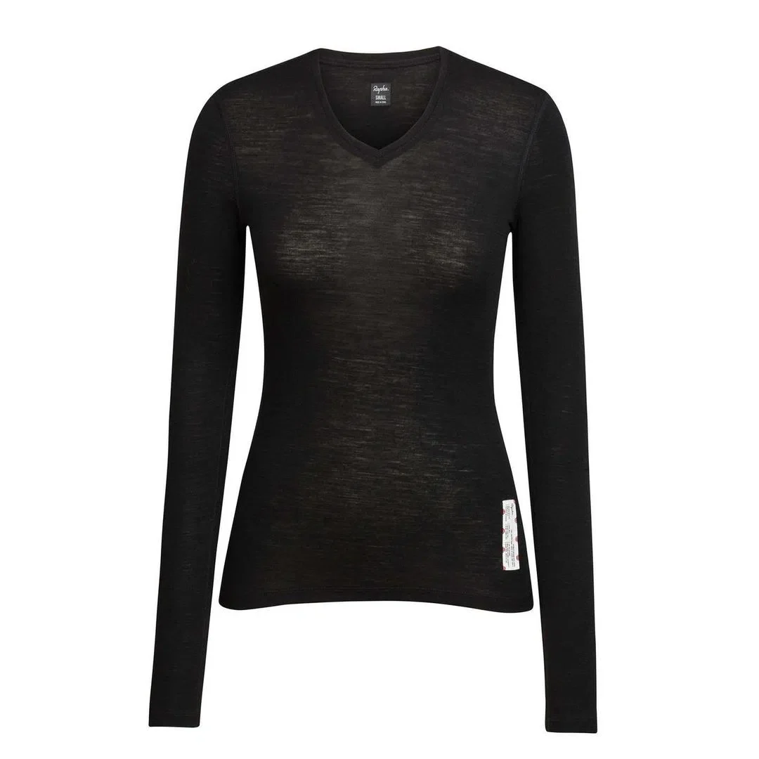 RAPHA Women Merino Base Layer Long sleeve - Black - Image 4