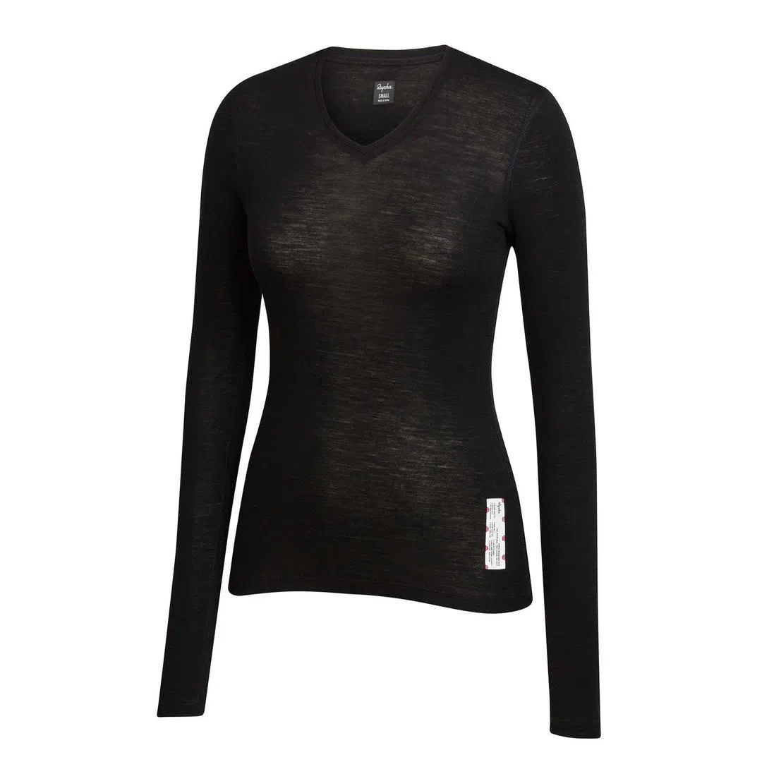 RAPHA Women Merino Base Layer Long sleeve - Black - Image 6