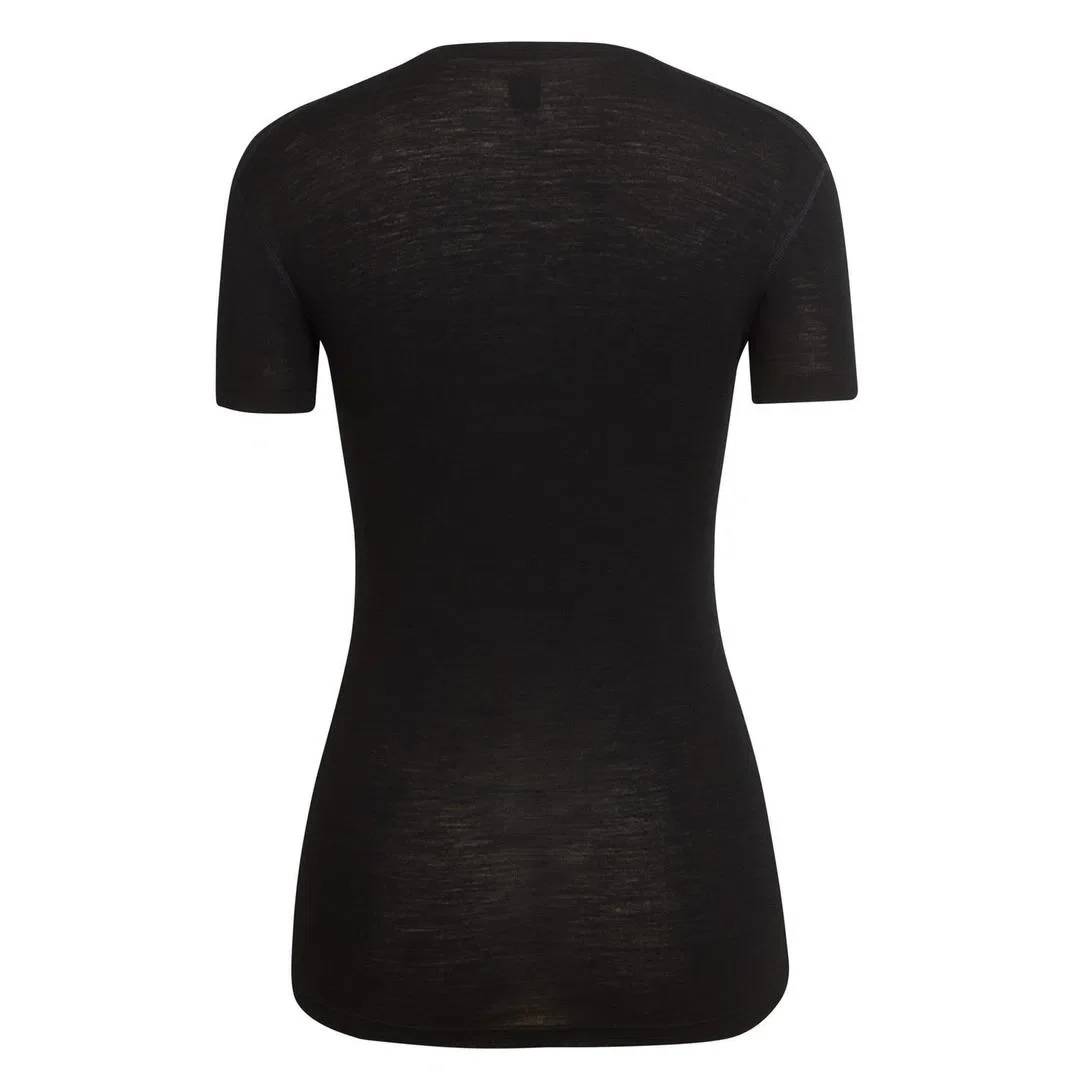 RAPHA Women Merino Base Layer Short Sleeve - Black - Image 3