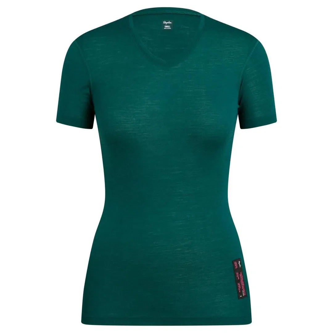 RAPHA Women Merino Base Layer short sleeve - Green - Image 4