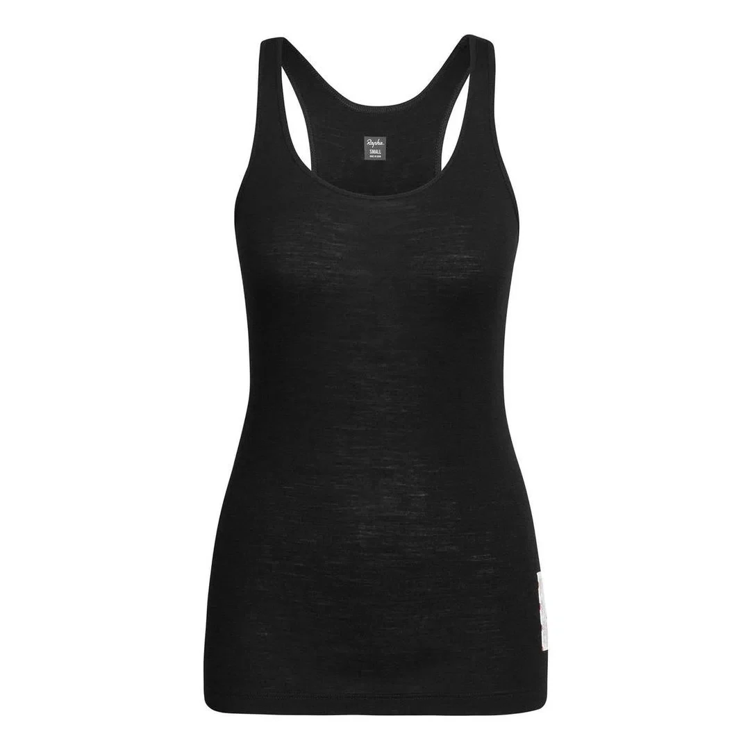 RAPHA Women Merino Base Layer Sleeveless - Black - Image 4