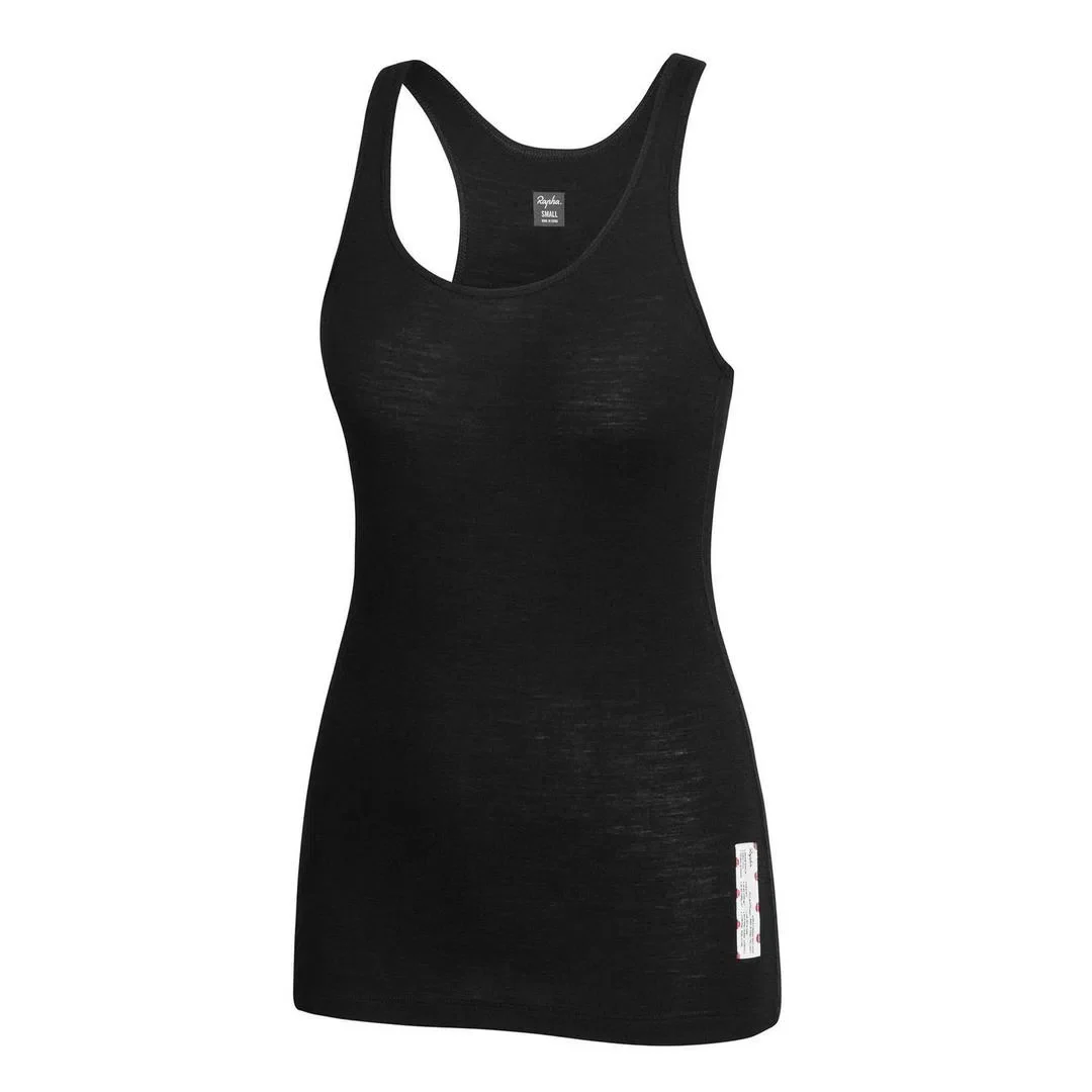 RAPHA Women Merino Base Layer Sleeveless - Black - Image 6