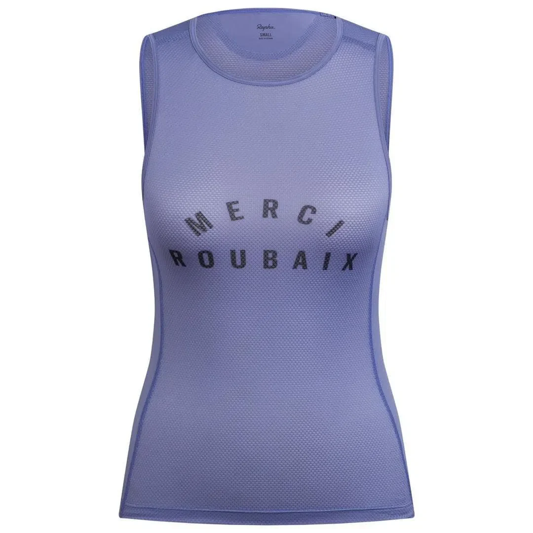RAPHA Women Mesh Base Layer Sleeveless - Grey Blue