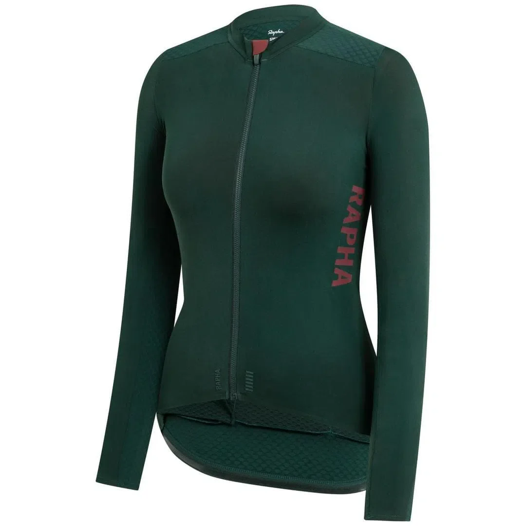RAPHA Pro Team Aero Long Sleeve Women Jersey - SCA Dark Green - Image 3