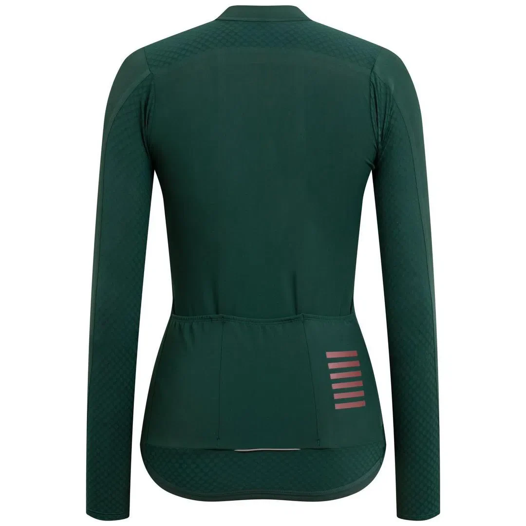 RAPHA Pro Team Aero Long Sleeve Women Jersey - SCA Dark Green - Image 5