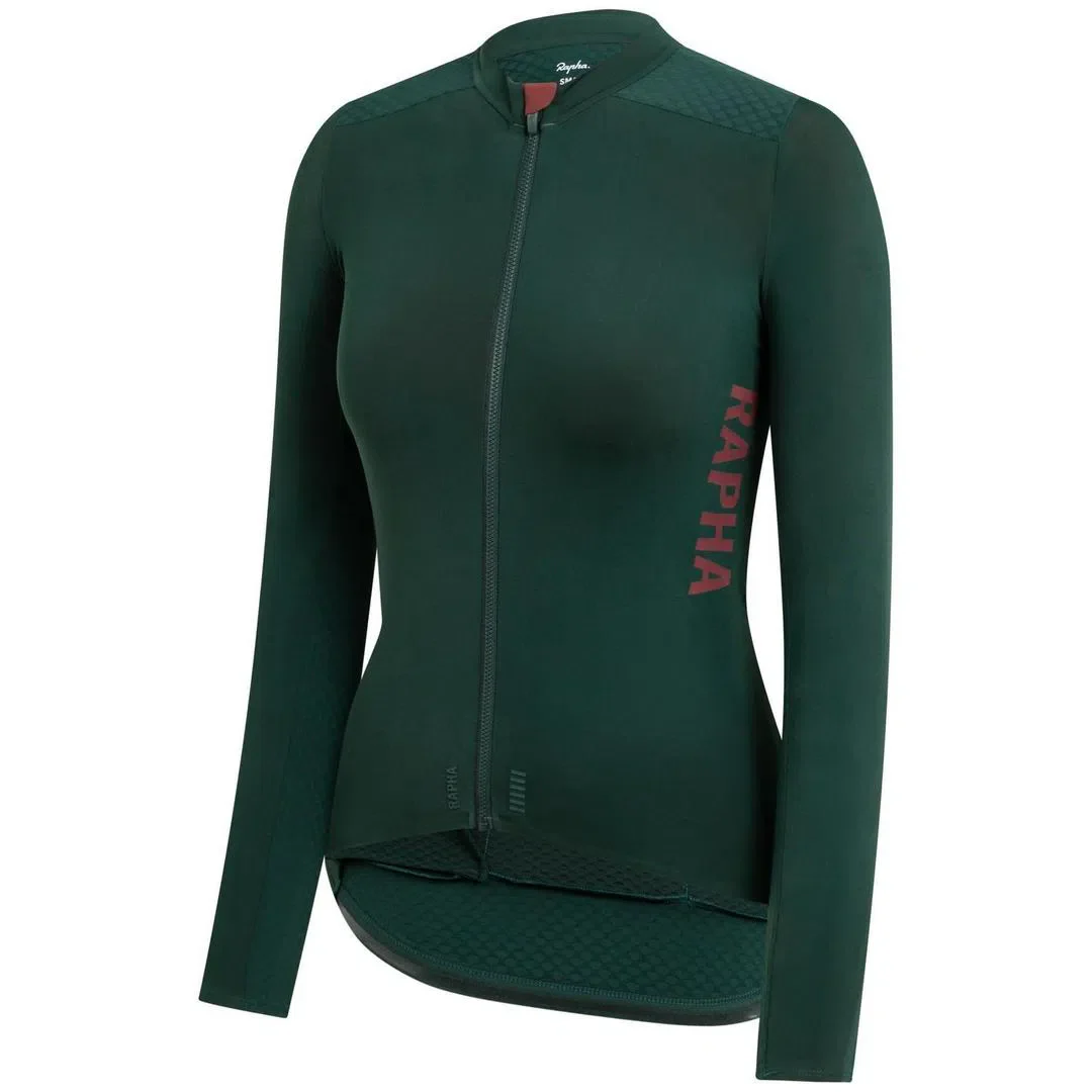 RAPHA Pro Team Aero Long Sleeve Women Jersey - SCA Dark Green - Image 6