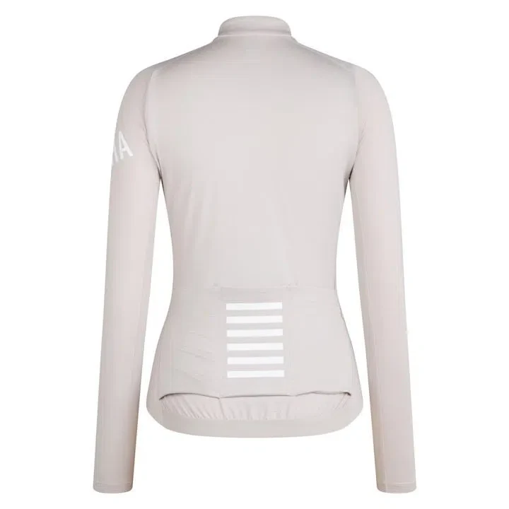 RAPHA Women Pro Team Long Sleeve Midweight Jersey - GRW Grey/White - Image 2