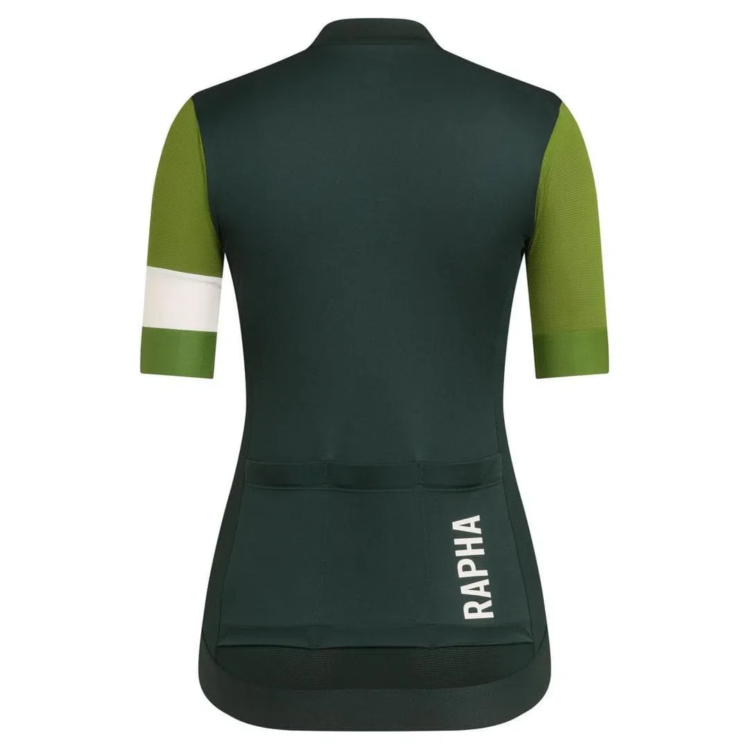 RAPHA Pro Team Training Women Jersey - SCL Dark Green/Green - Image 2