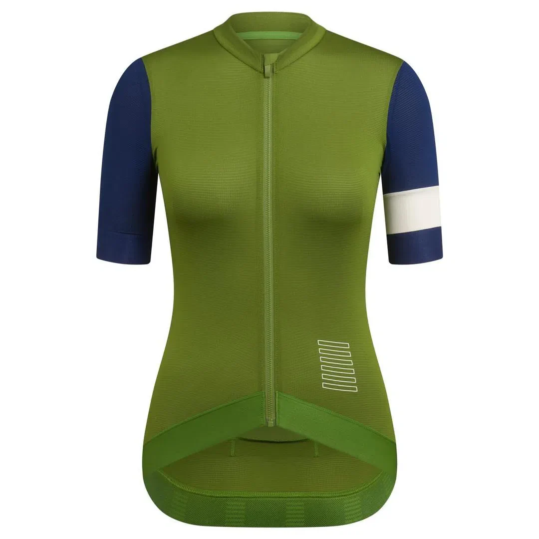 RAPHA Pro Team Training Women Jersey - TLM Green/Navy - Image 3