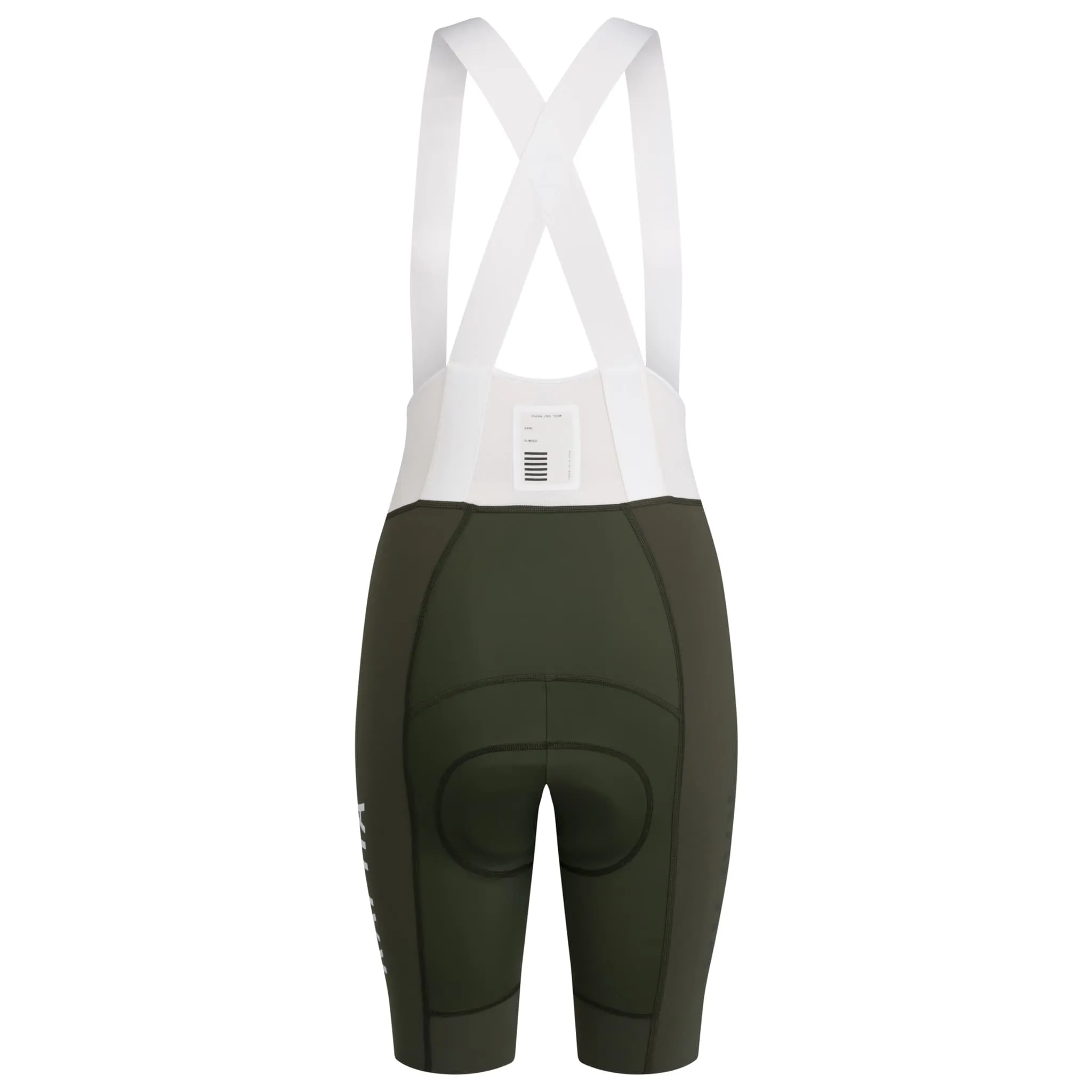 RAPHA Women's Pro Team Bib Shorts - Dark Green/White - Image 2