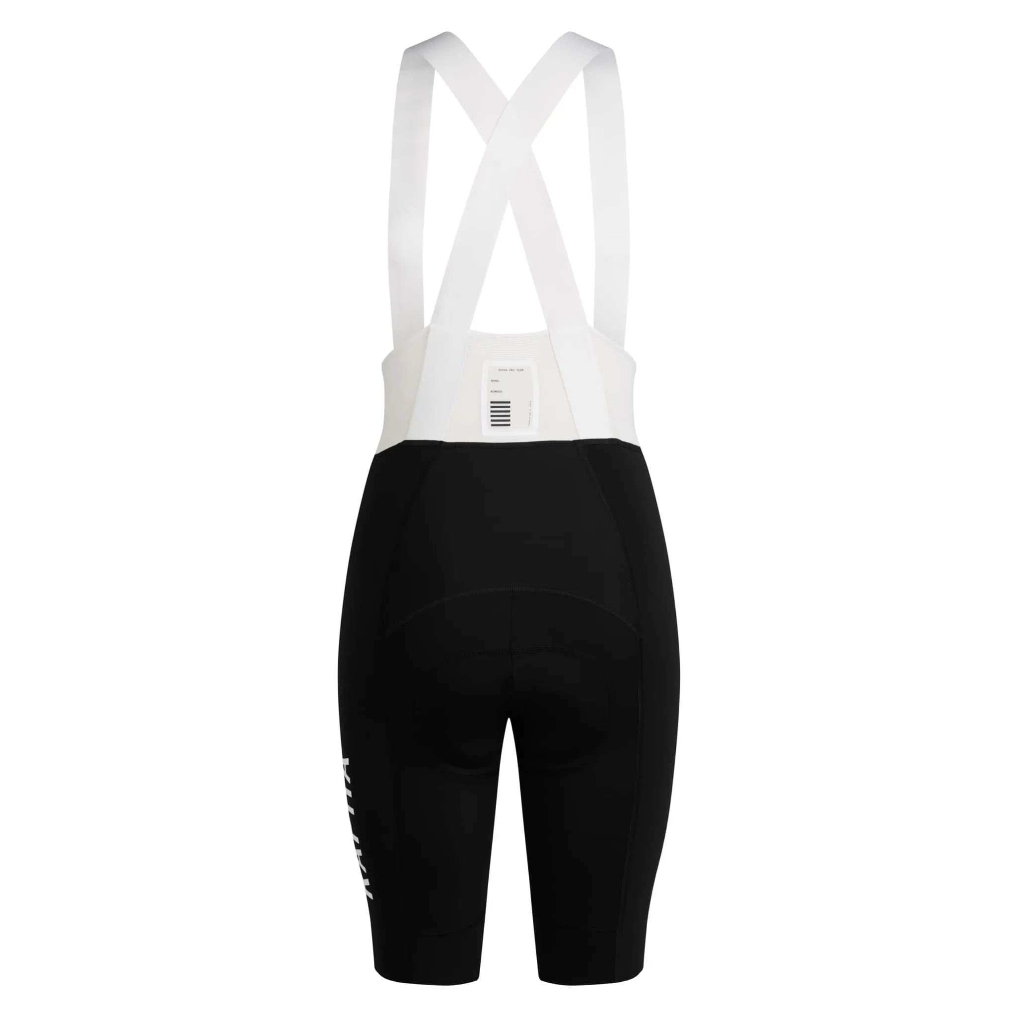 RAPHA Women's Pro Team Bib Shorts Long - BLW Black/White - Image 2