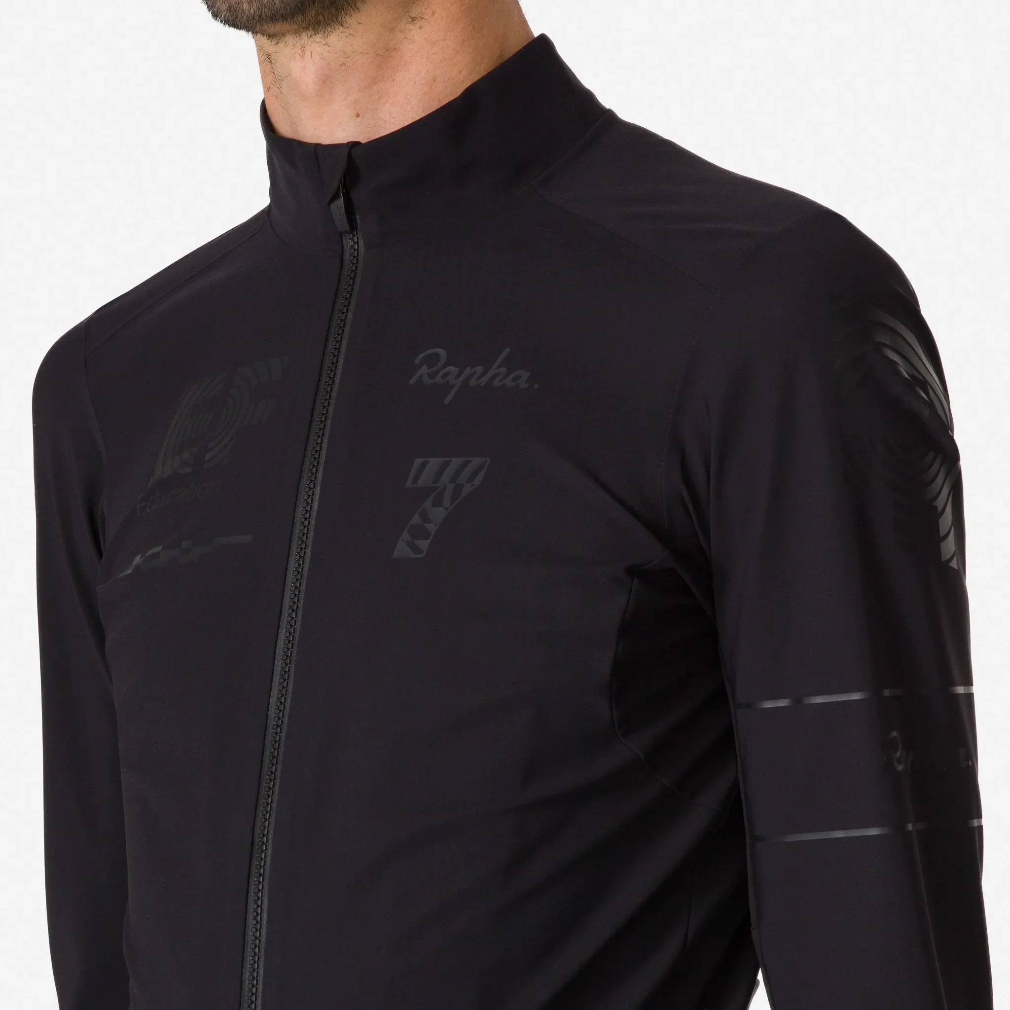 RAPHA EF Pro Team Long Sleeve Shadow Jersey - MUL/Blackout - Image 5