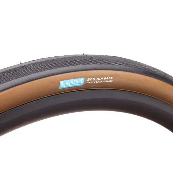 RENE HERSE Gravel Tyre Bon Jon Pass Endurance - Dark Tan