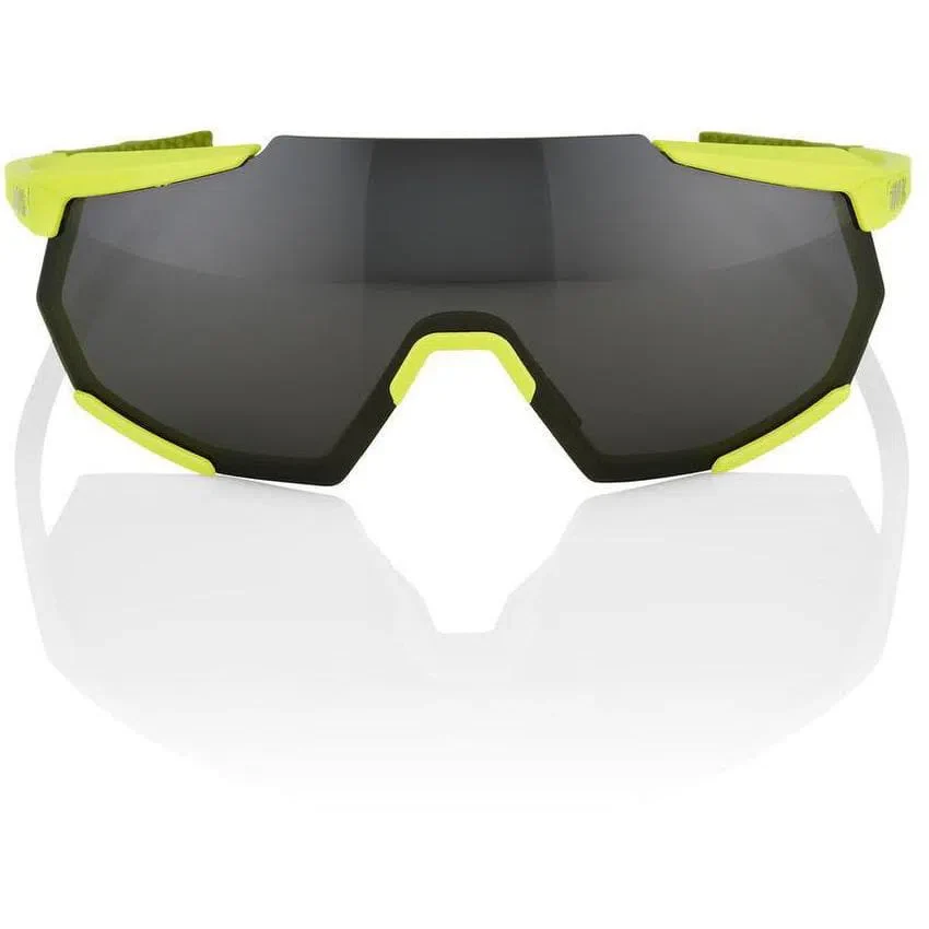 RIDE 100% Eyewear Racetrap Soft Tact - Banana Black Mirror Lens - Image 2
