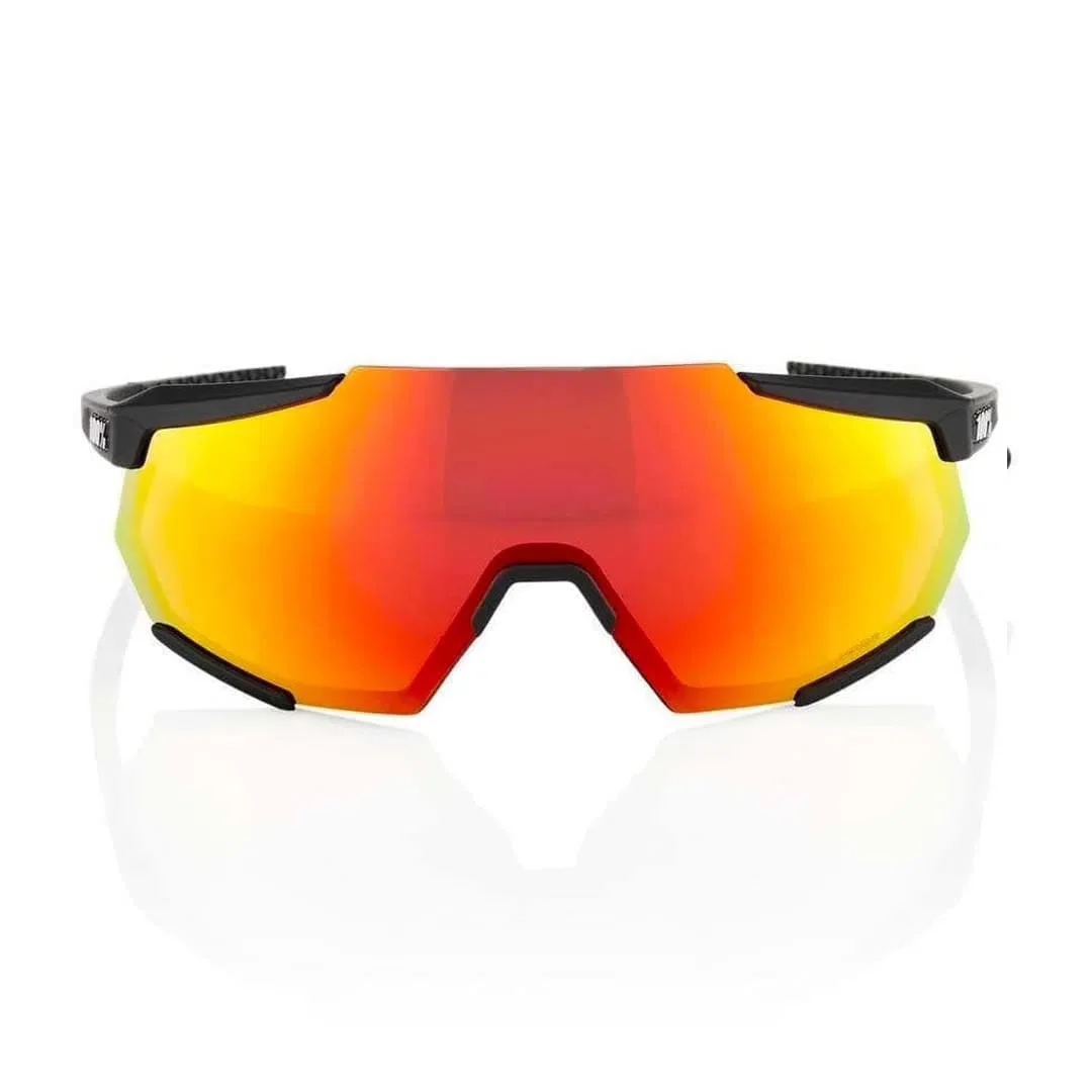 RIDE 100% Eyewear Racetrap - Soft Tact Black Hiper Red Multilayer Mirror Lens - Image 2