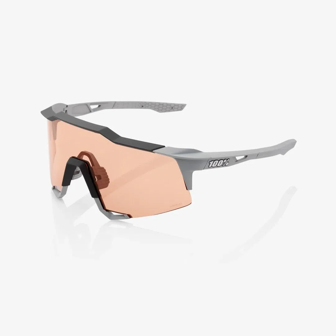 RIDE 100% Eyewear S3 - Soft Tact Stone Grey Hiper Coral Lens - Image 3