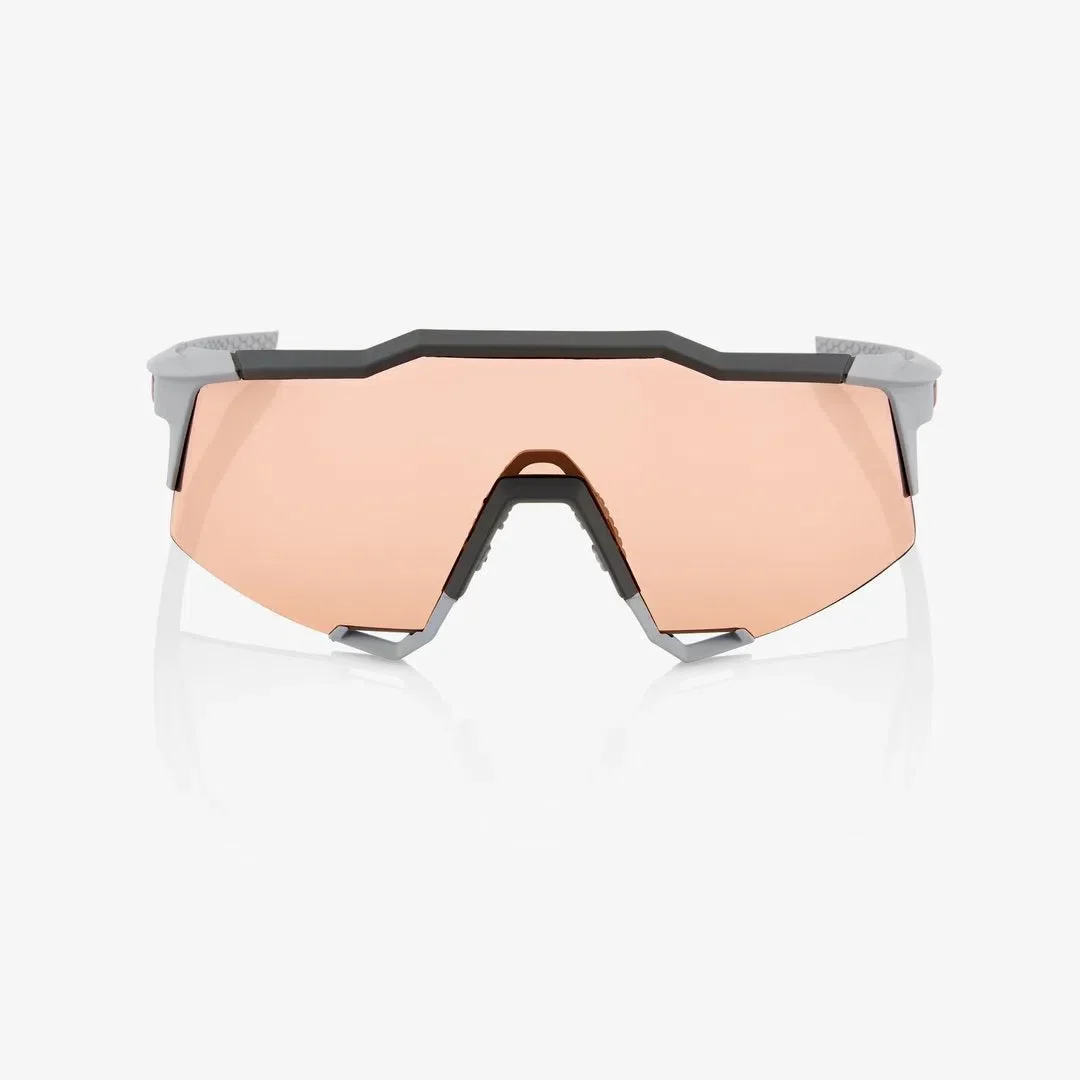 RIDE 100% Eyewear S3 - Soft Tact Stone Grey Hiper Coral Lens - Image 4