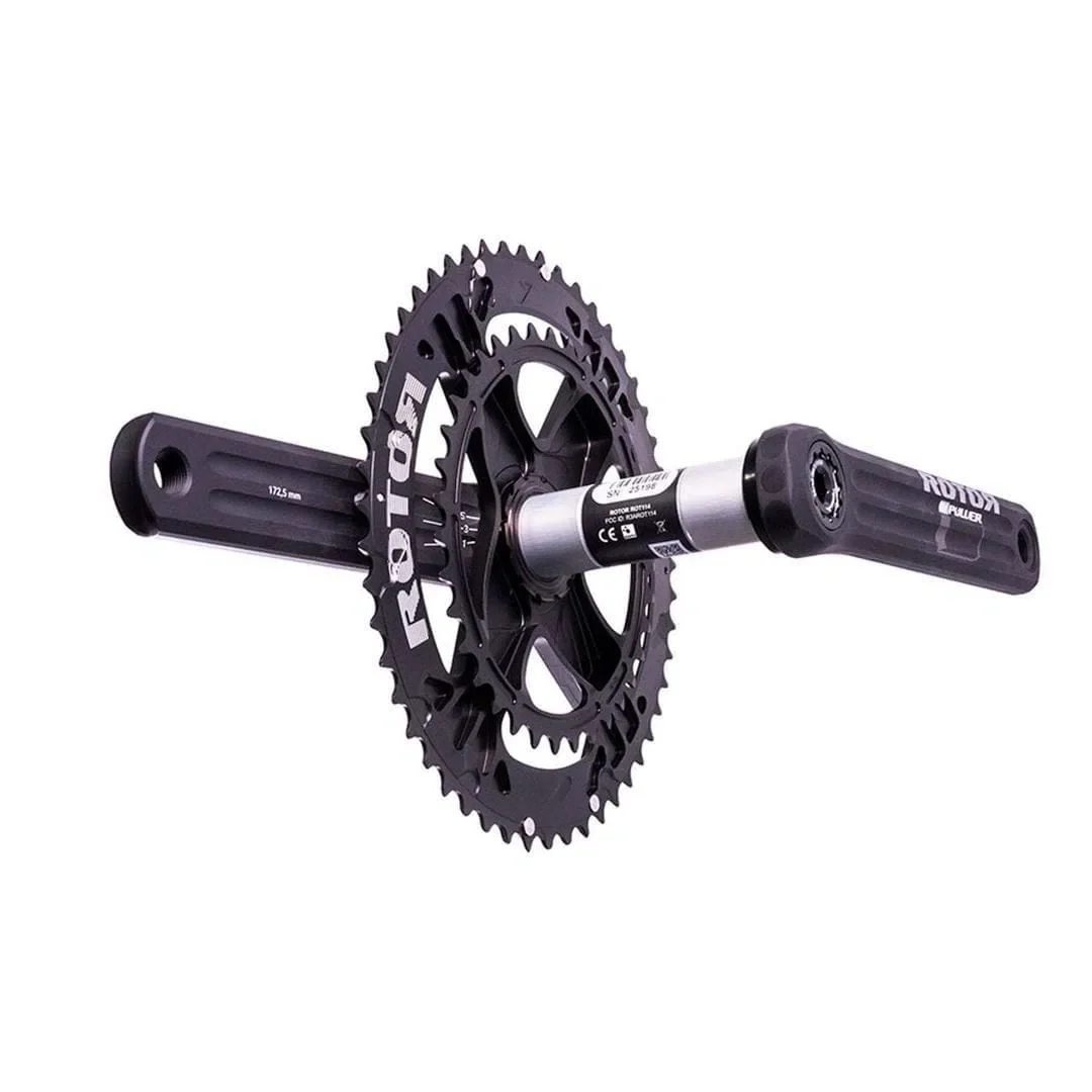 ROTOR Chainset with INpower Direct Mount Potentiometer - Carbon Black - Image 2