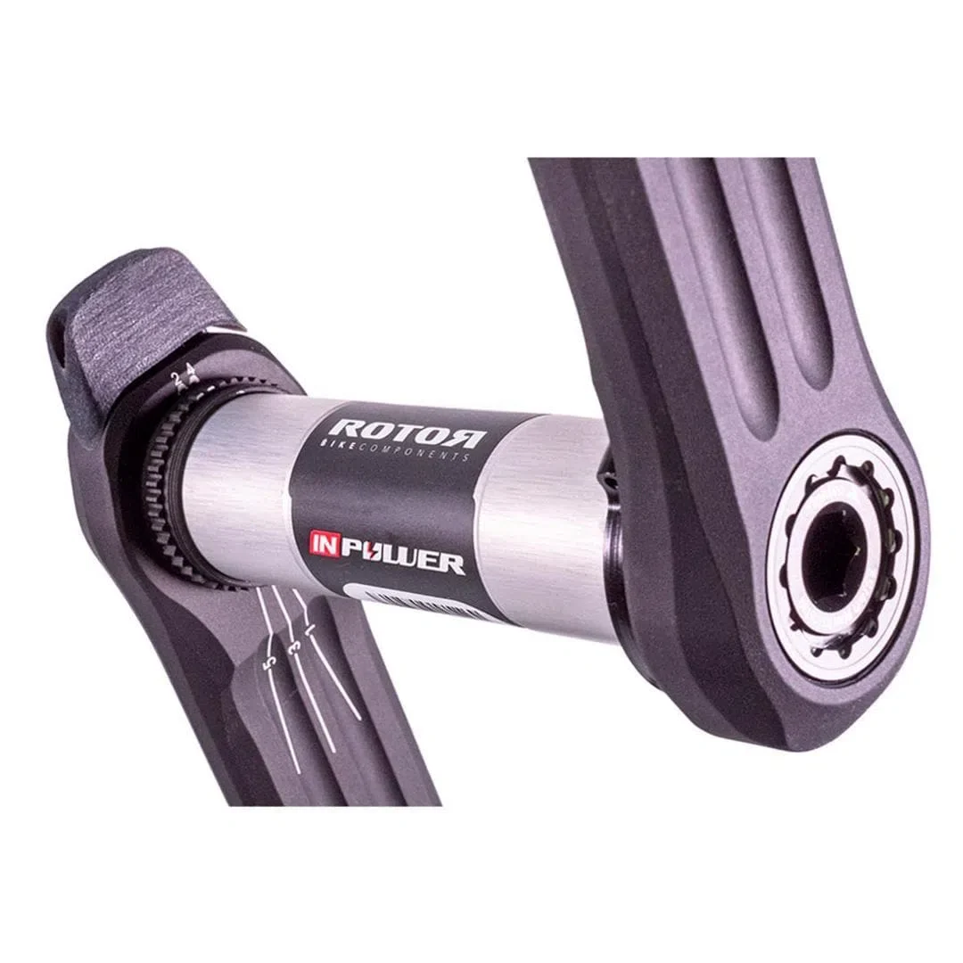 ROTOR Chainset with INpower Direct Mount Potentiometer - Carbon Black - Image 3