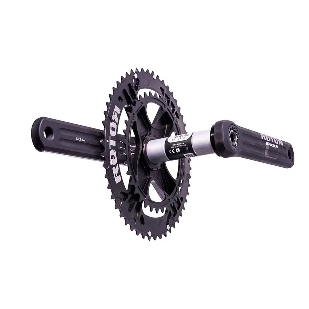ROTOR Chainset with INpower Direct Mount Potentiometer - Carbon Black - Image 5