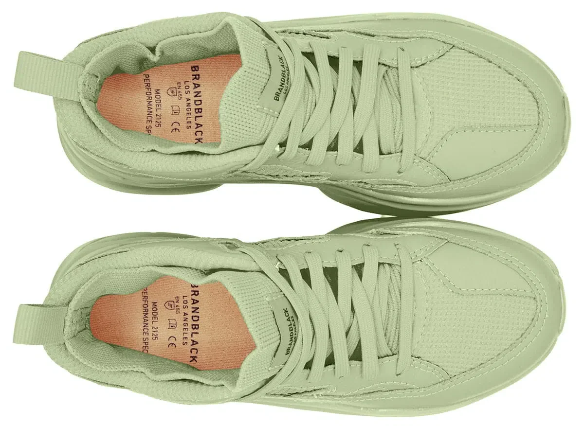 BRANDBLACK Saga 130 Casual Shoes - Lime - Image 5