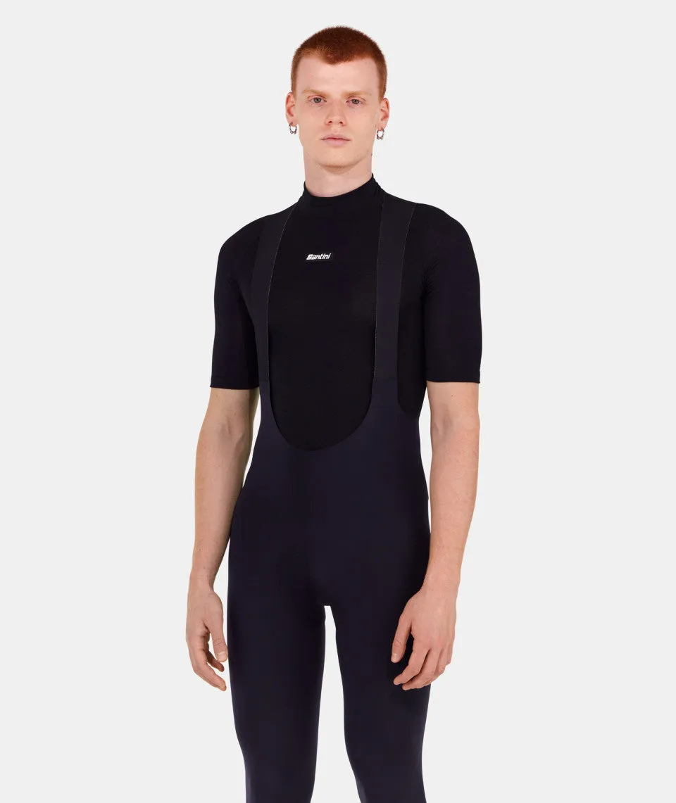 SANITNI Merino Short Sleeve Merino Base Layer - Black - Image 3