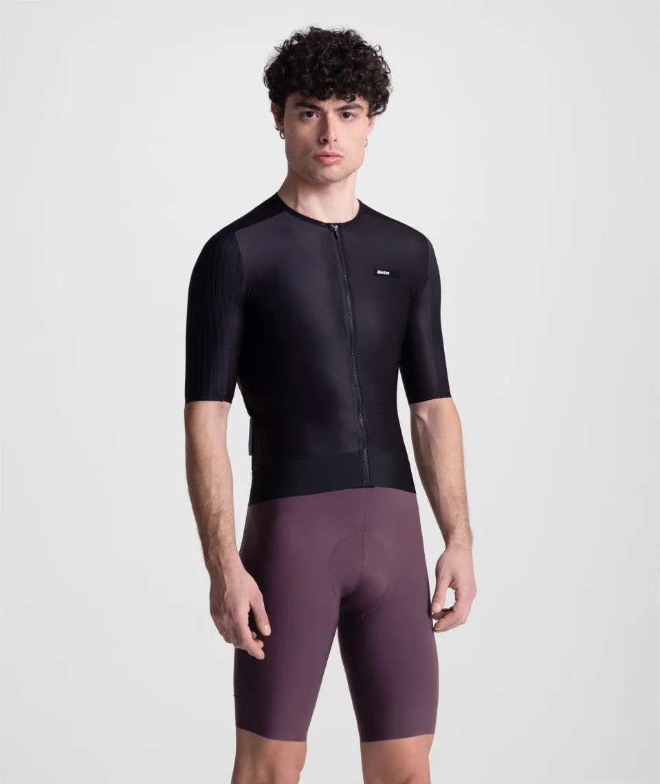 SANTINI Aero Race CC Short Sleeve Jersey - Black