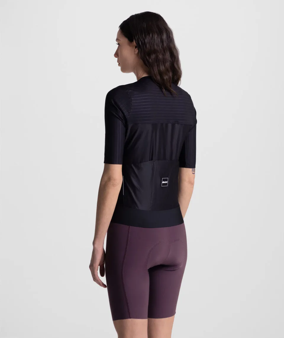 SANTINI Aero Race CC Short Sleeve Jersey - Black - Image 5