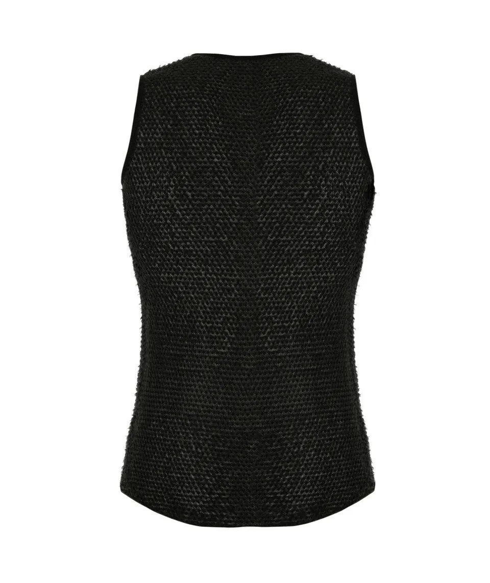 SANTINI Alpha Sleeveless Base Layer - Black - Image 3