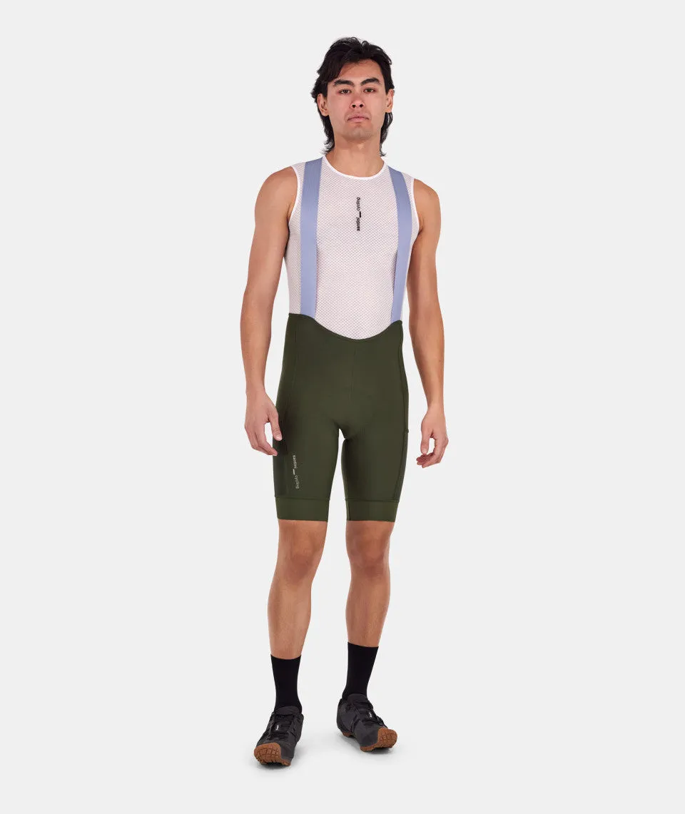 SANTINI Cargo Bib Shorts - Military Green - Image 2