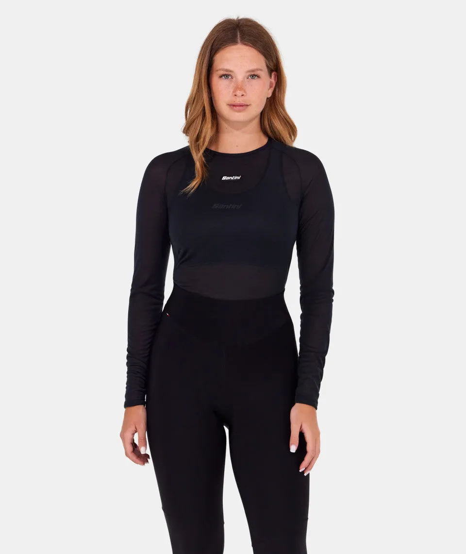 SANTINI Dry Long Sleeve Base Layer - Black - Image 2