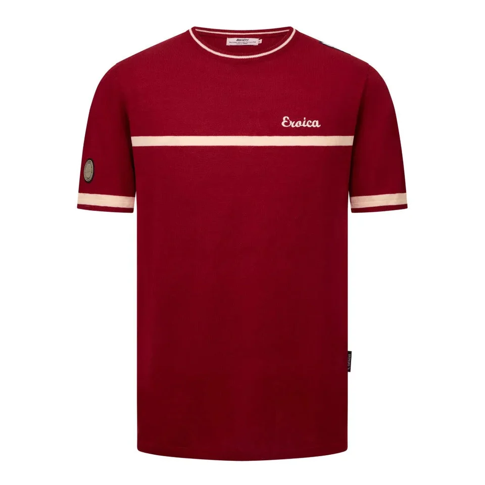 SANTINI EROICA Official Tshirt Classic - Burgundy
