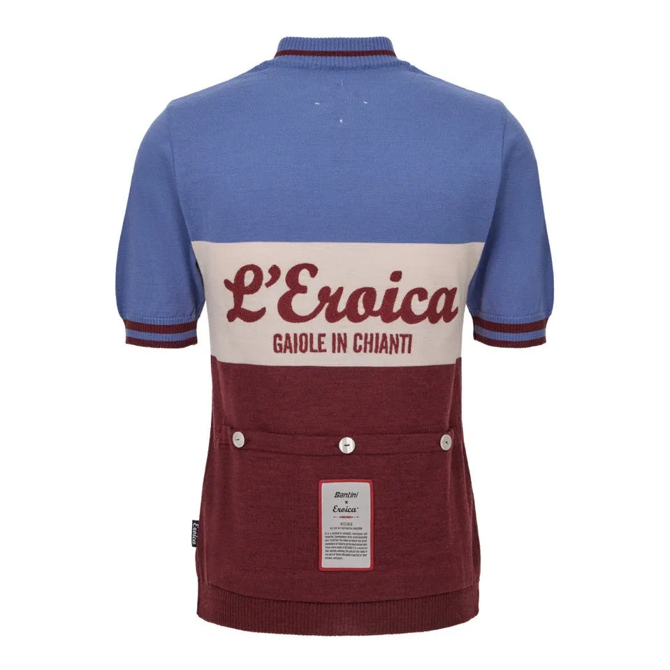 SANTINI Eroica Wool Jersey - Light Blue - Image 2