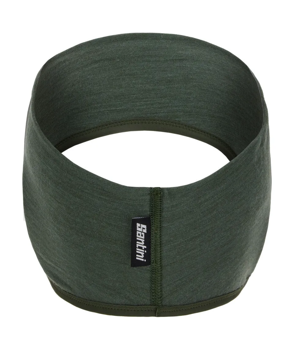 SANTINI Explorer Wool Headband - Military Green - Image 2