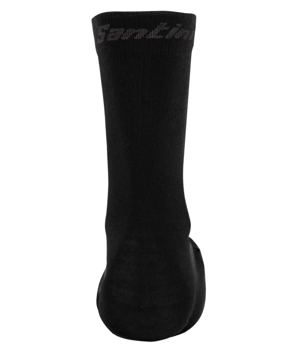 SANTINI High Profile Wool Socks - Black - Image 2