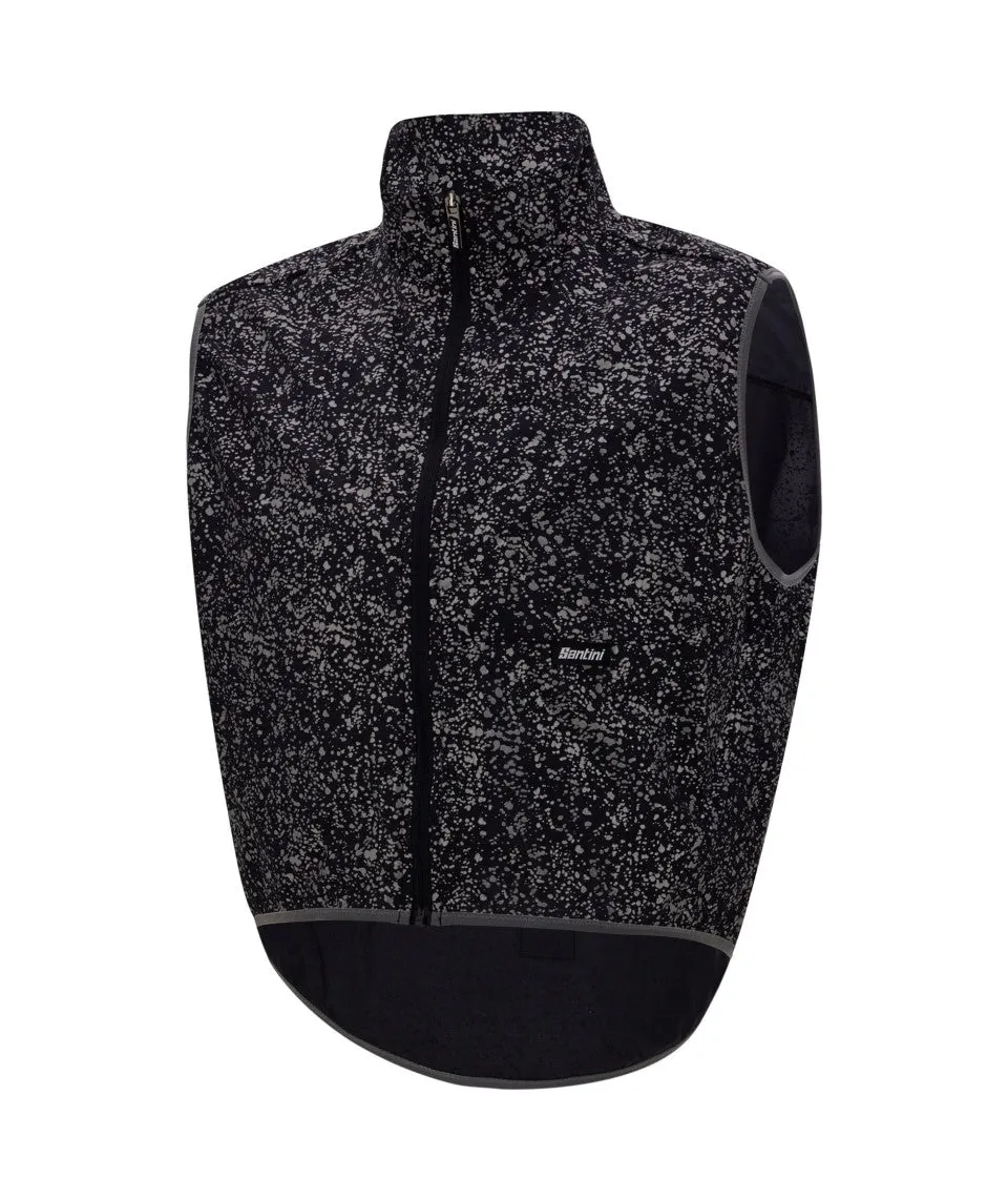 SANTINI High Vis Wind Vest - Black - Image 3